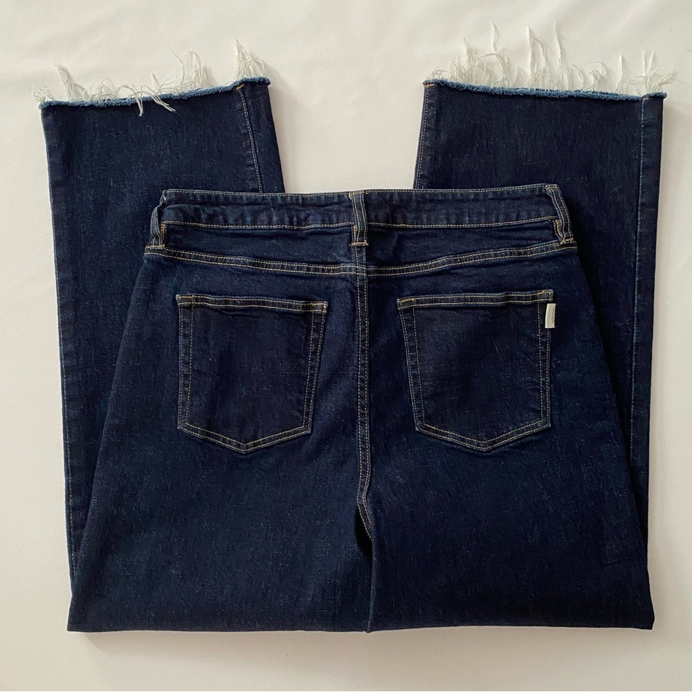 SOLD Oliver Logan Jeans Aberdeen Wide Leg Crop Dark Wash Jeans size 31 - Picture 10 of 14